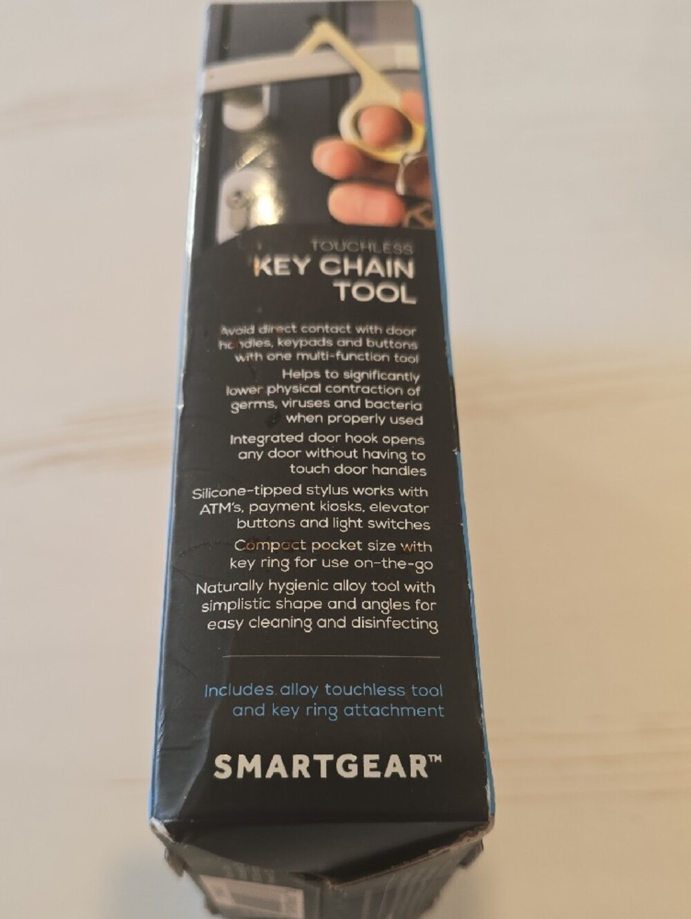 SmartGear Touchless Key Chain Tool - Gold - Picture 5 of 6